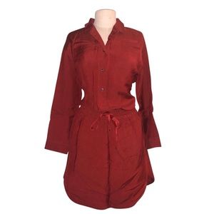 J.Crew Drawstring Shirt Dress